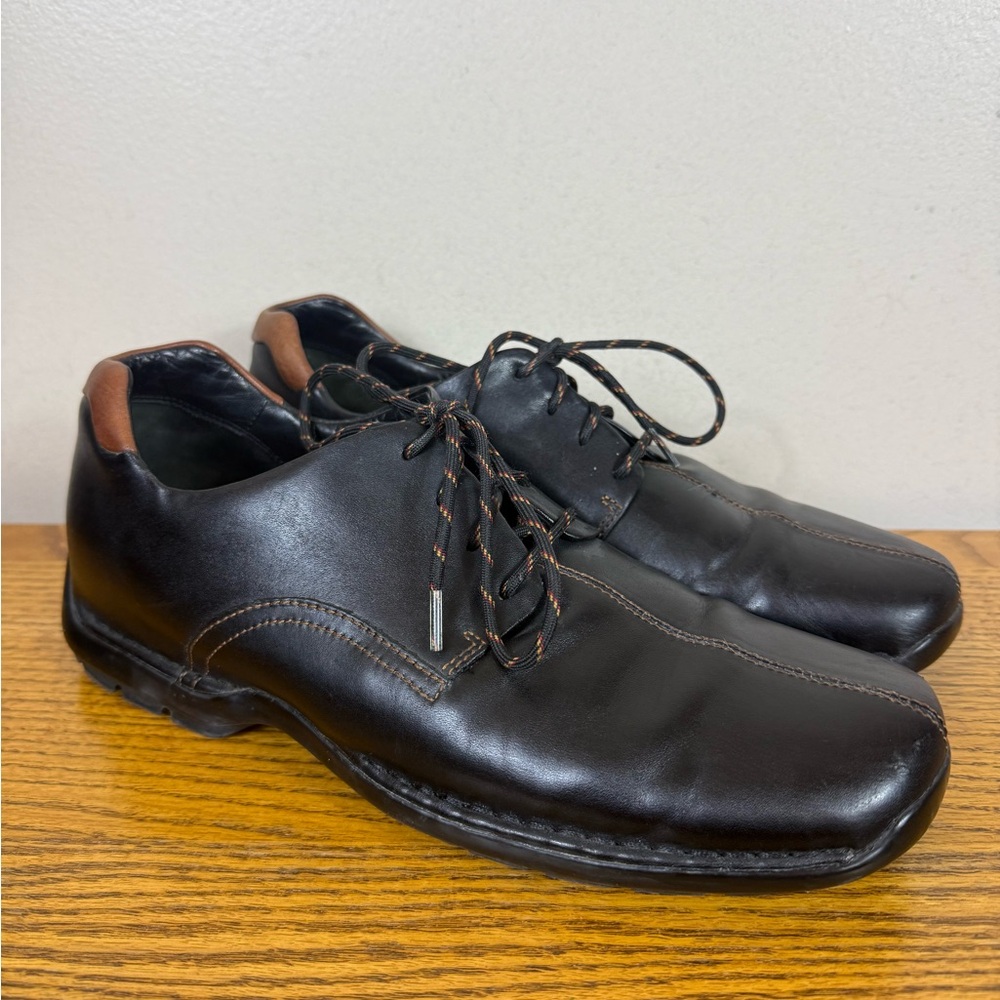 Cole Haan Mens Zeno Leatherā Oxfords Black Size 11 Work Business Casual Comfort